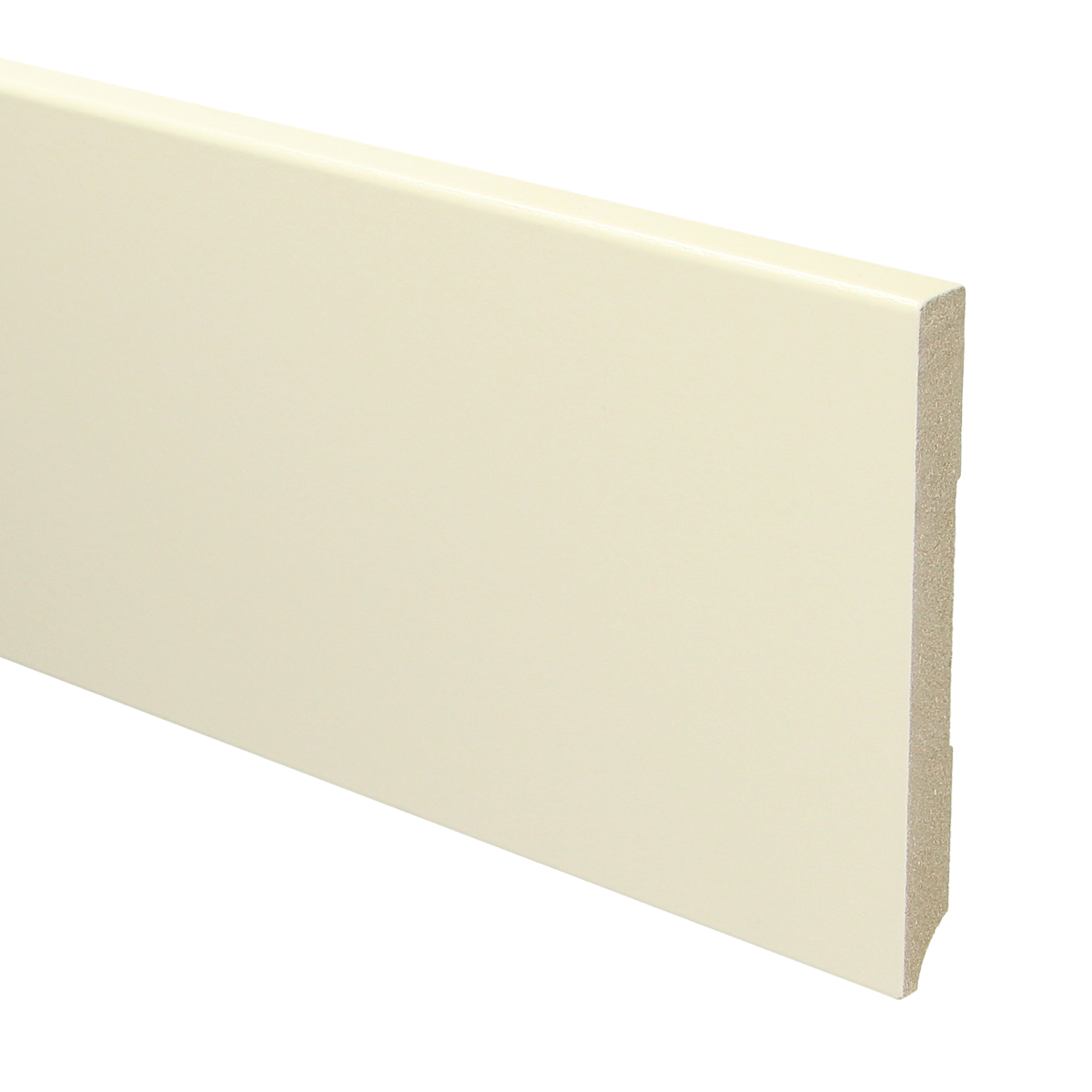 MDF Moderne Plint 120x12 RAL 9001 Cremewit 15926