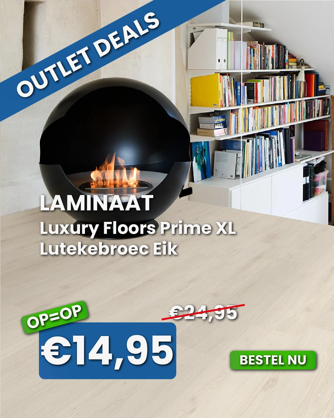 Luxury Floors Prime XL Lutekebroec Eik Laminaat 8MW00341