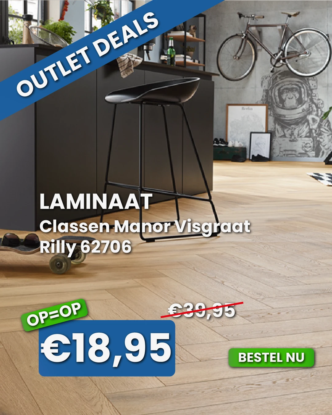 Classen Manor Rilly Visgraat Laminaat 62706 Classen Manor Rilly Visgraat Laminaat 62706