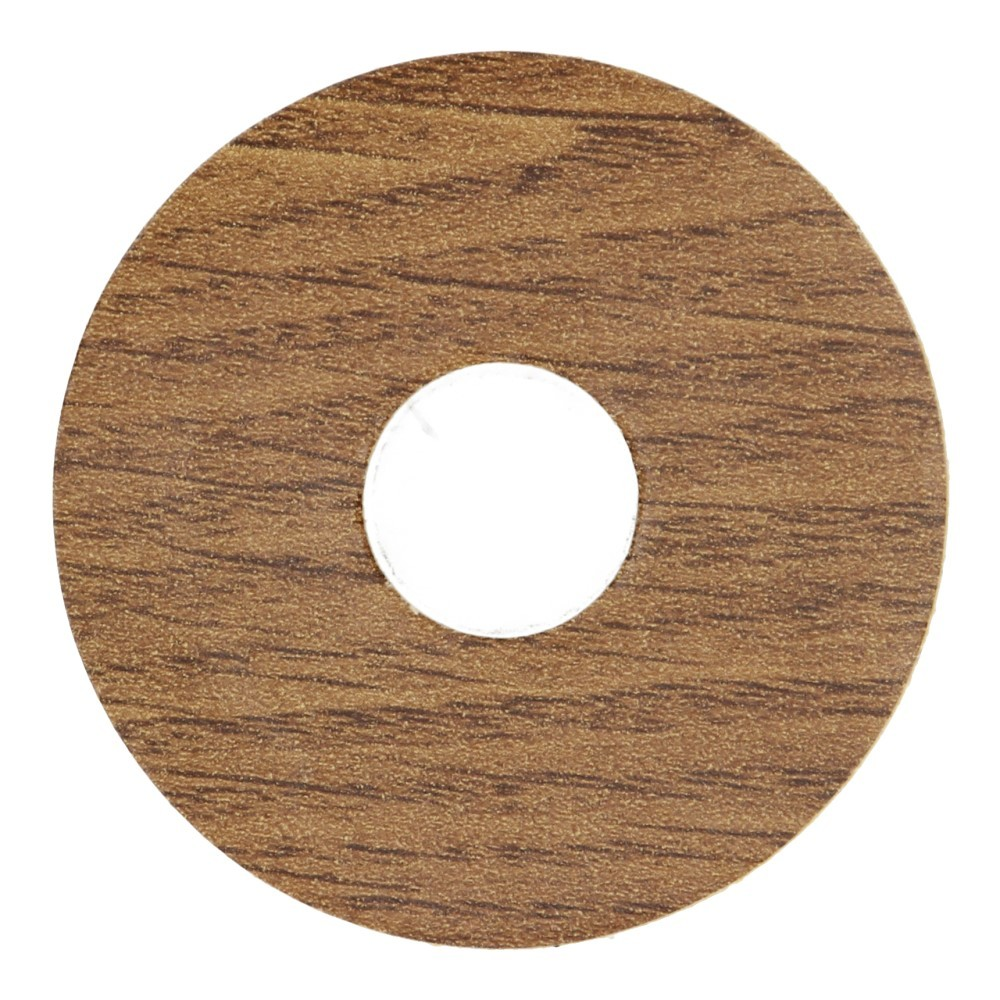 Rozet 17mm Eiken Naturel Donker (10 st.) 24114