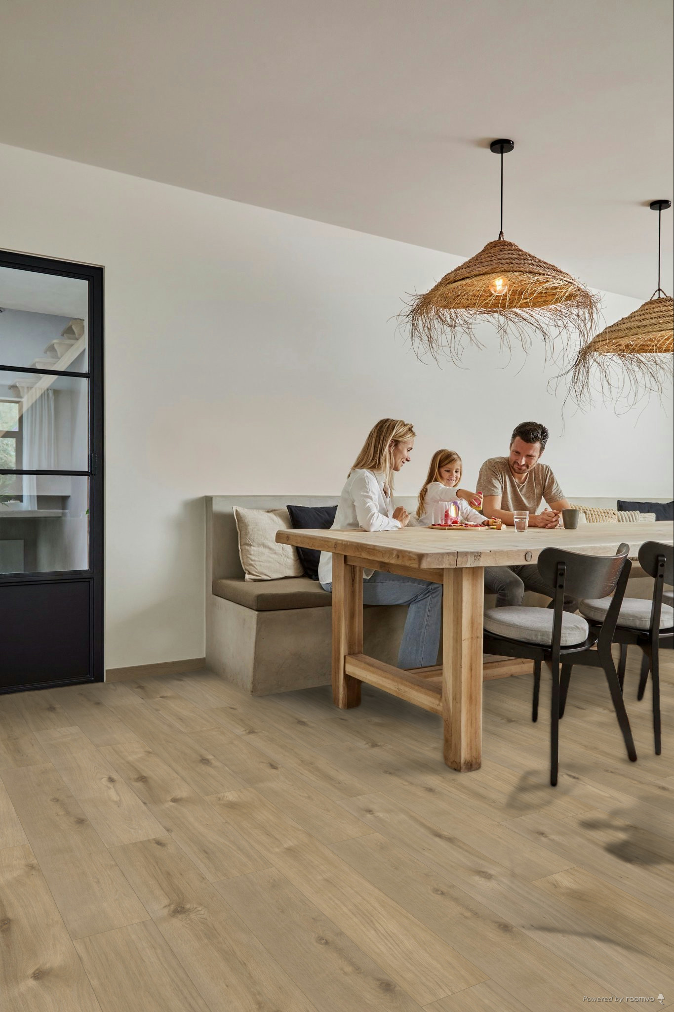 Verdieping, Hout, Eettafel, Eetkamer, Vloeren