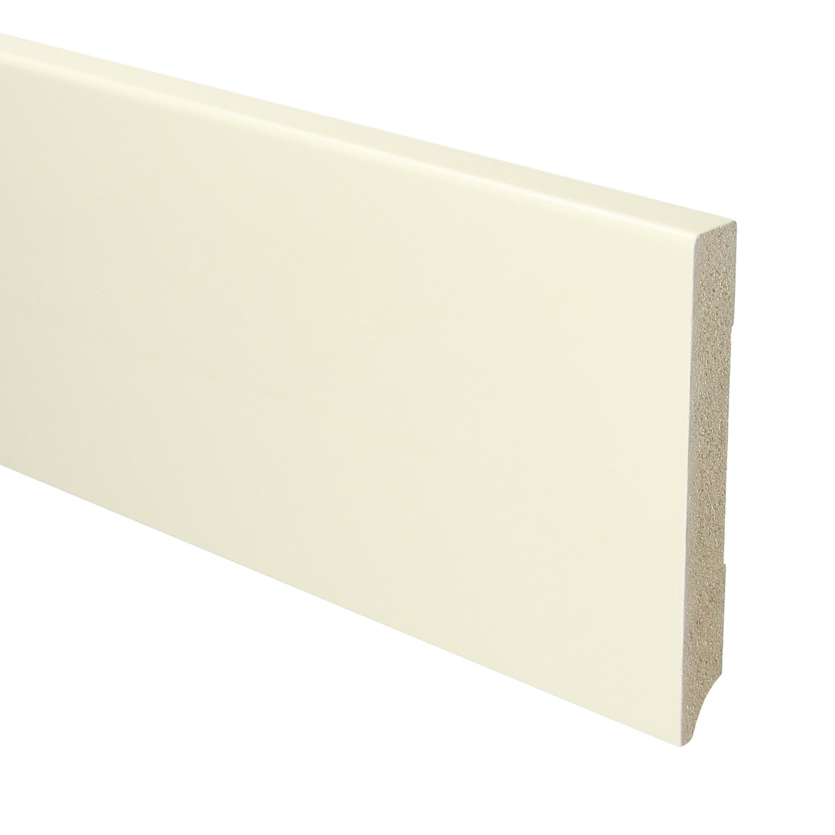 MDF Moderne Plint 120x15 RAL 9001 Cremewit 15929