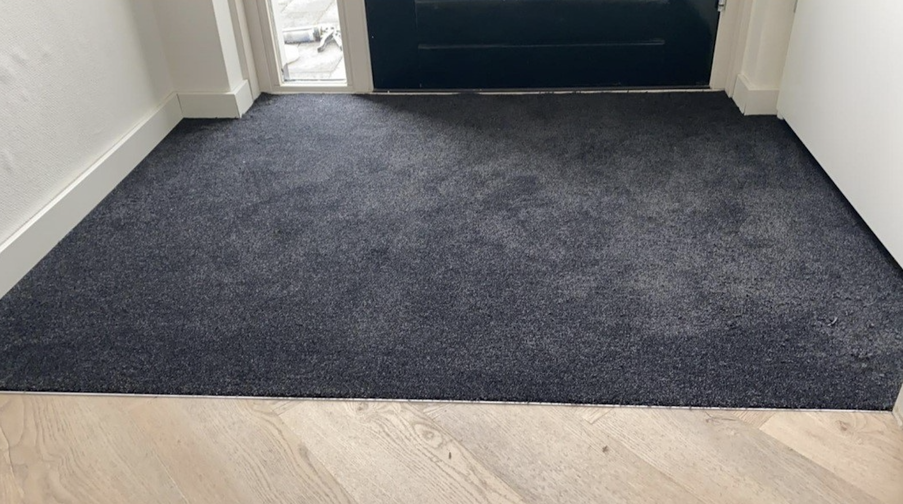 tapis, vloerbedekking, donkergrijs, inloopmat, deurmat