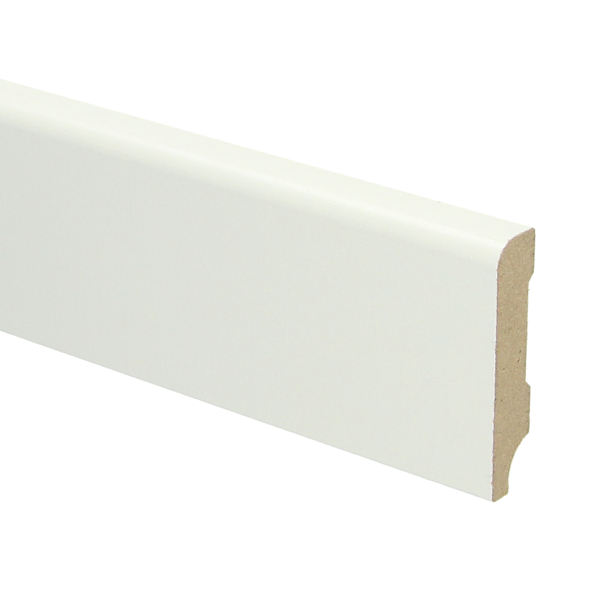 MDF Koloniale Plint 60x12 RAL 9010 Zuiver Wit 16011