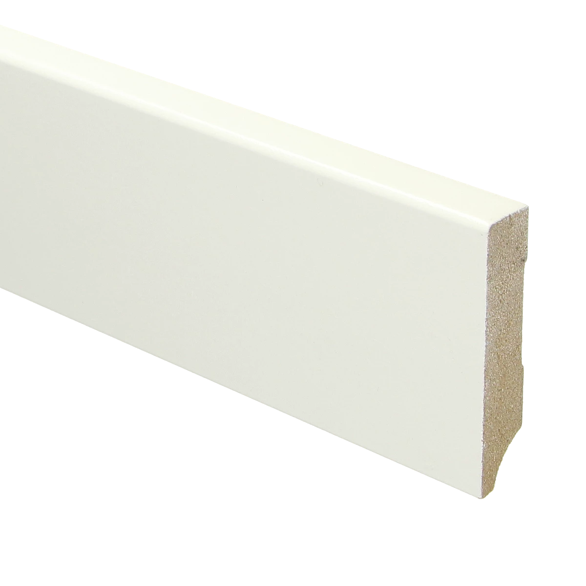 MDF Moderne Plint 70x15 RAL 9010 Zuiver Wit 16031