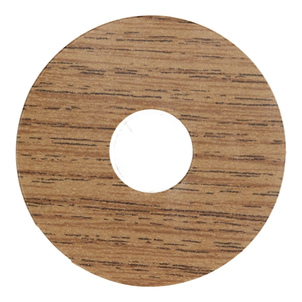 Rozet 17mm Eiken Donker (10 st.) 24011