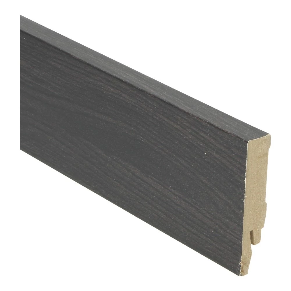 Rechte Folieplint Wenge Zwart 27075