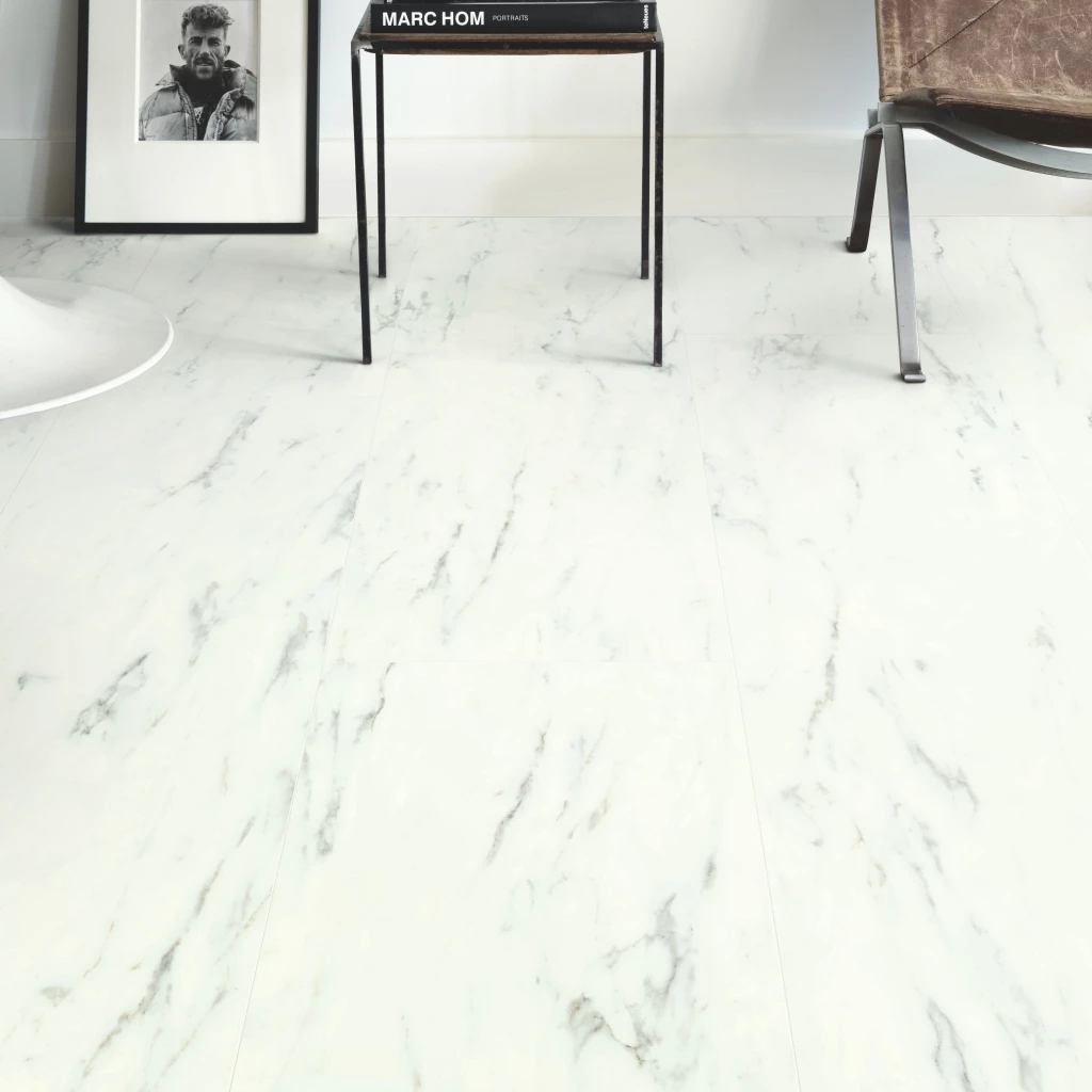 Quick-Step Ambient Click Plus AMCP40136 Carrara Marmer Wit 