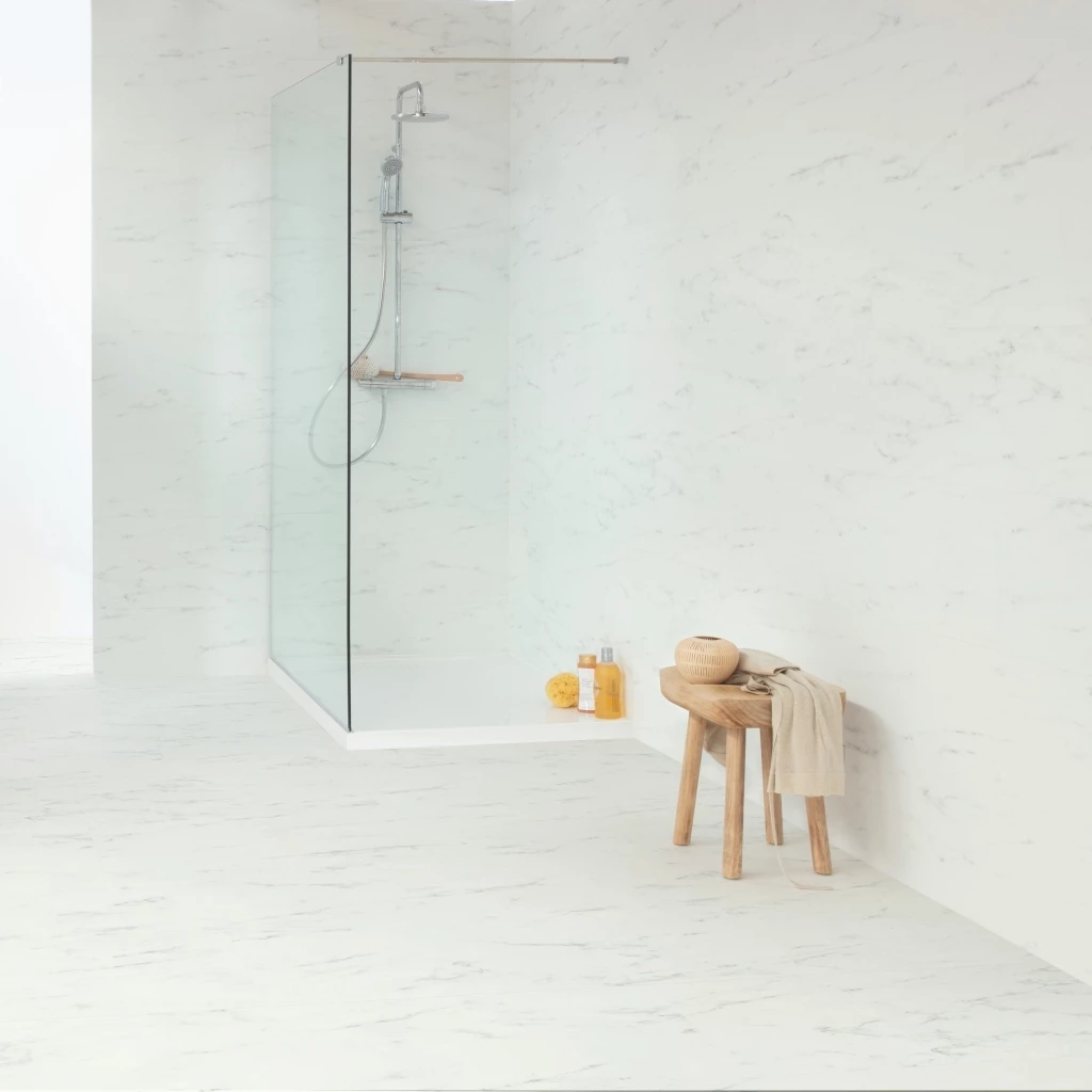 Quick-Step Ambient Click Plus AMCP40136 Carrara Marmer Wit 