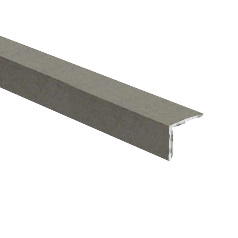 Duo-hoeklijnprofiel Beton Gepolijst Donker 67093