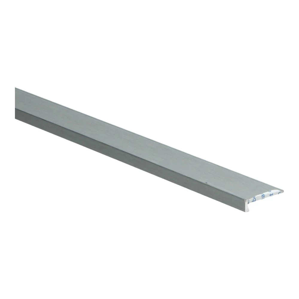 Hoeklijnprofiel 4 mm 3m Zilver Geborsteld 69558