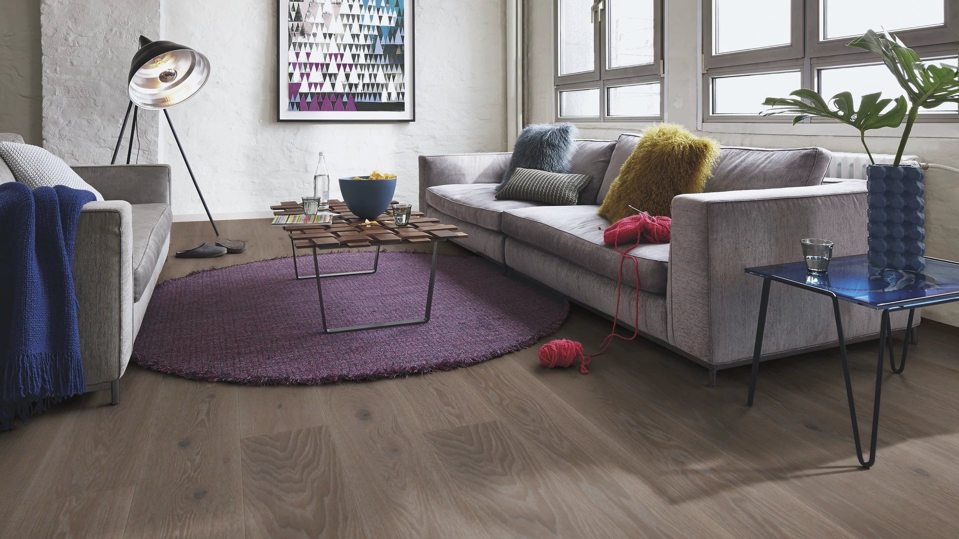 Boen Eik India Grey Animoso 209mm Live Pure Geborsteld 01415