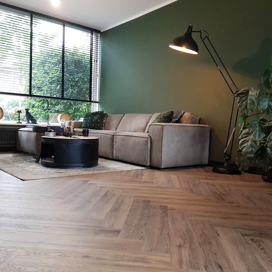 Douwes Dekker Ambitieus Trendy Visgraat Click PVC 04856 Caramel 