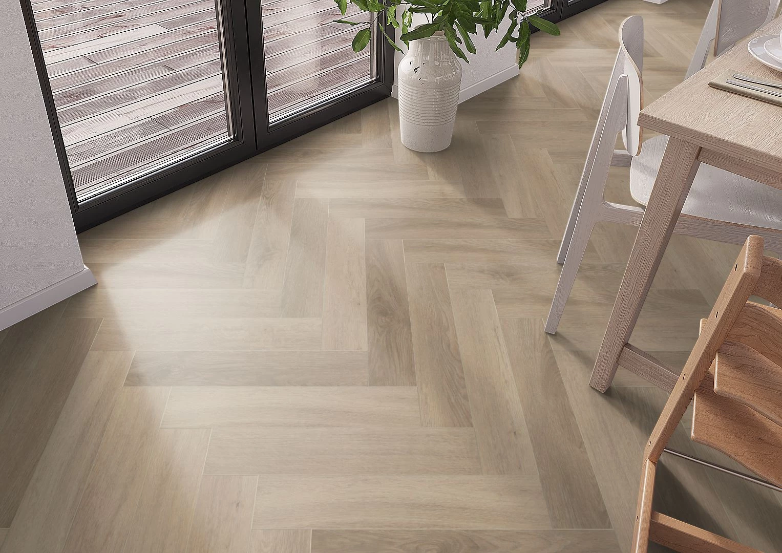 Luxury Premium Collectie San Francisco Oak LF3524H Visgraat Click