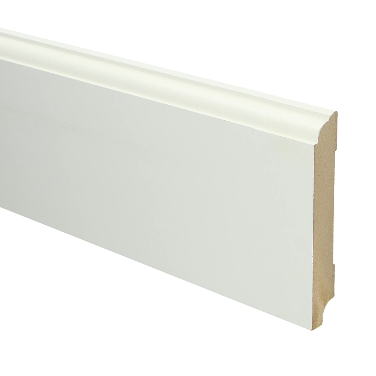 MDF Eigentijdse Plint 115x18 RAL 9010 Zuiver Wit 16016