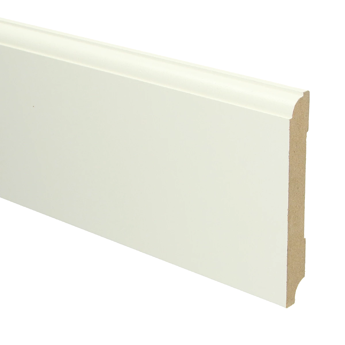 MDF Eigentijdse Plint 120x15 RAL 9010 Zuiver Wit 16018