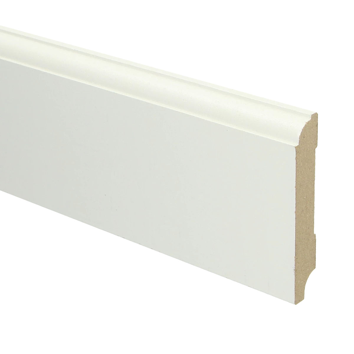 MDF Eigentijdse Plint 90x15 RAL 9010 Zuiver Wit 16017