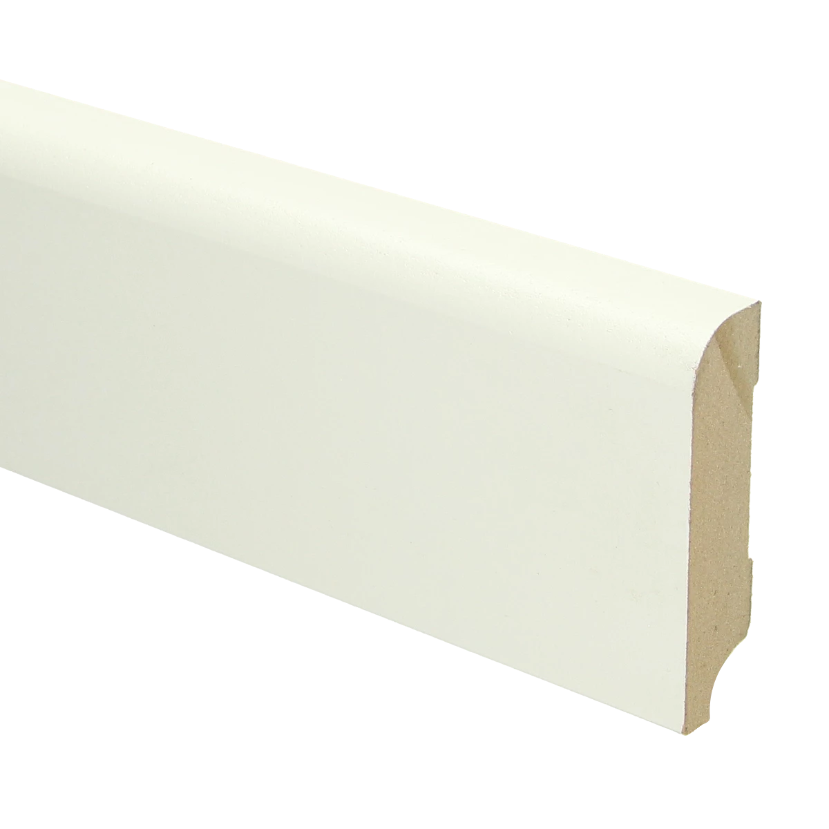MDF Koloniale Plint 76x18 RAL 9010 Zuiver Wit 16012