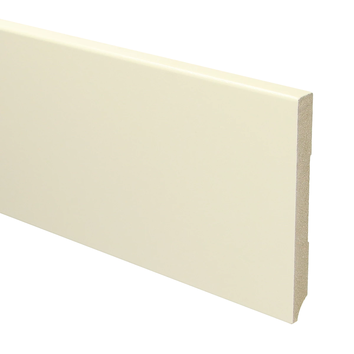 MDF Moderne Plint 120x12 RAL 9001 Cremewit 15926