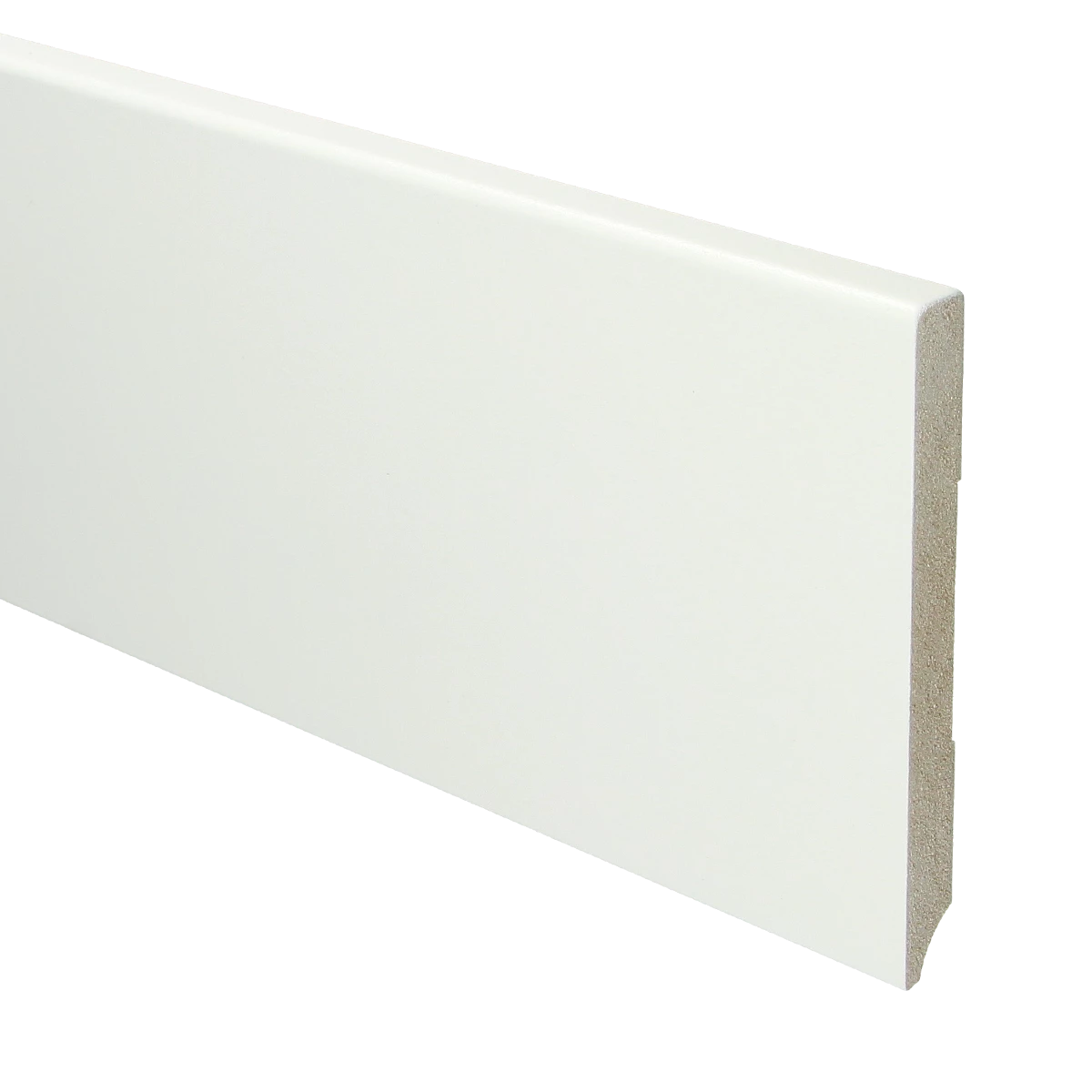 MDF Moderne Plint 120x12 RAL 9016 Verkeerswit 15950