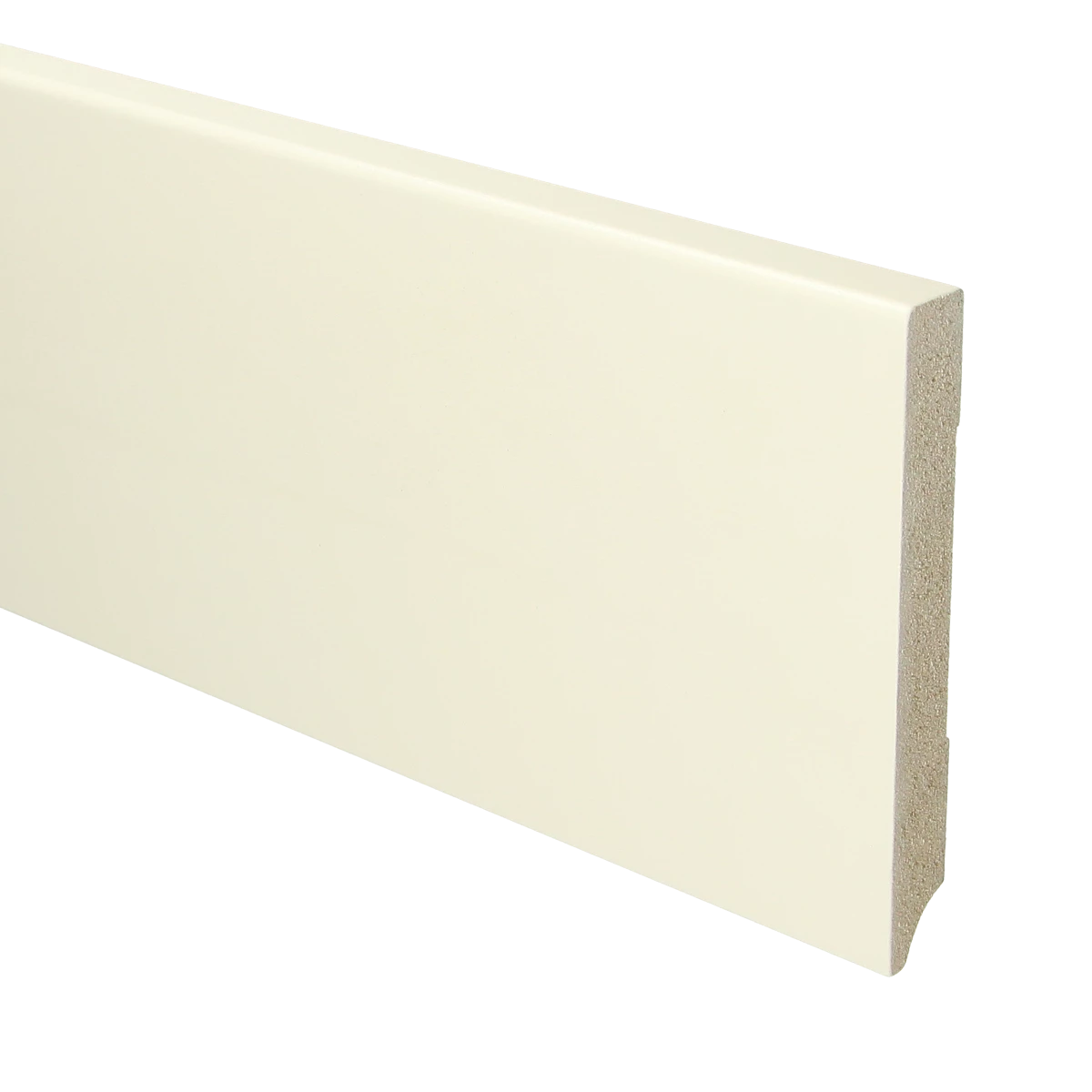 MDF Moderne Plint 120x15 RAL 9001 Cremewit 15929