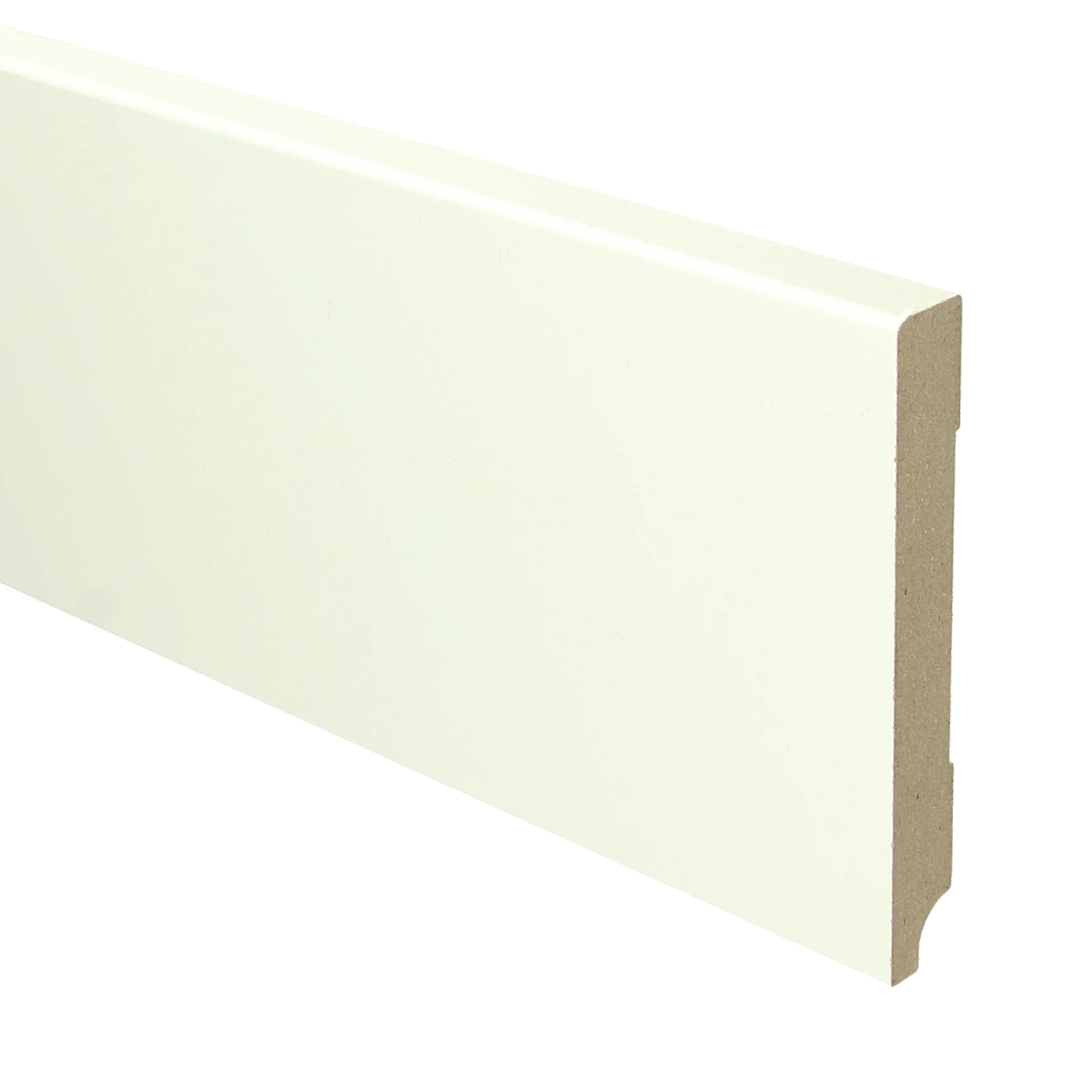 MDF Moderne Plint 120x15 RAL 9010 Zuiver Wit 16033