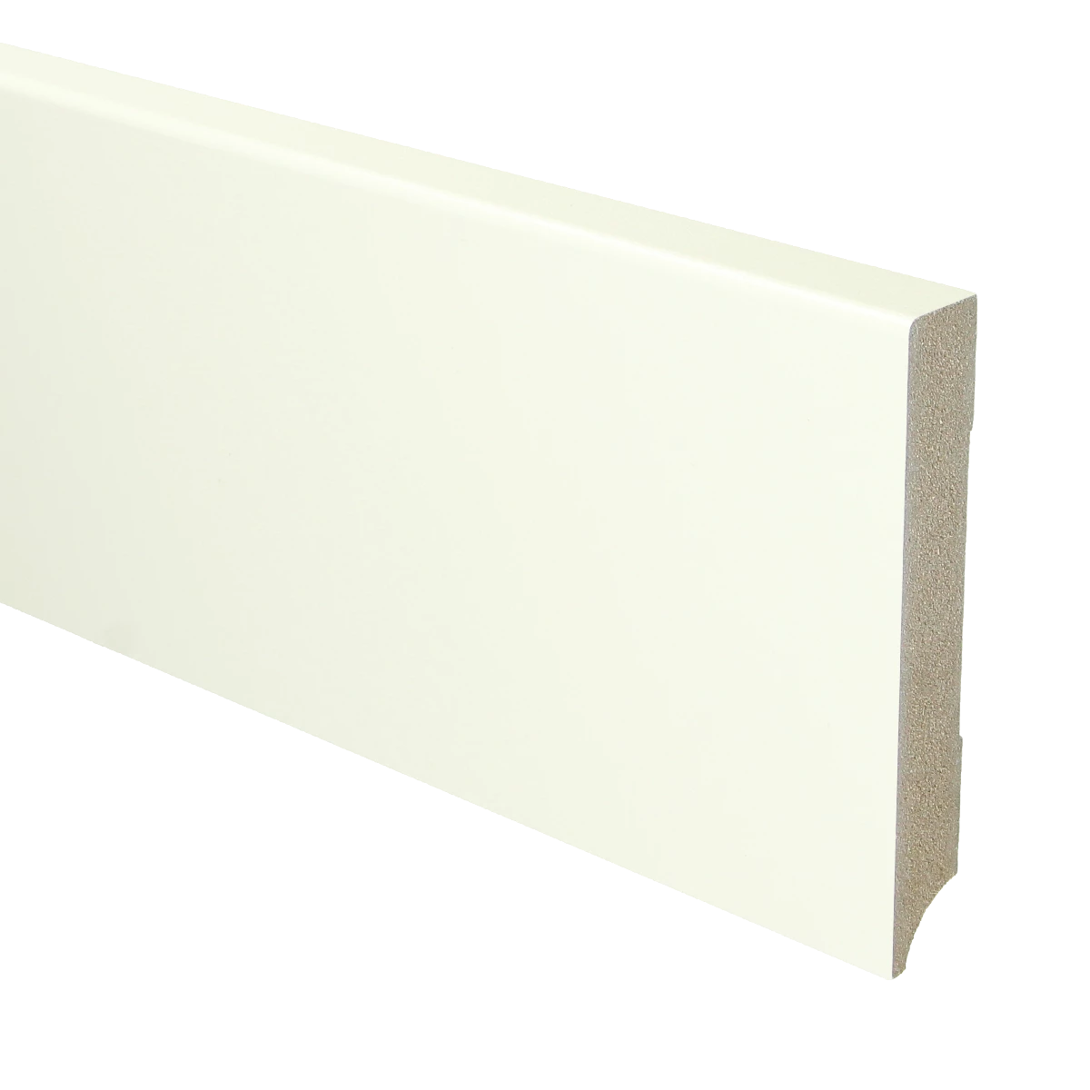 MDF Moderne Plint 120x18 RAL 9010 Zuiver Wit 16034