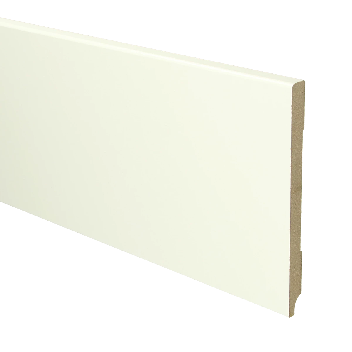 MDF Moderne Plint 150x12 RAL 9010 Zuiver Wit 16026