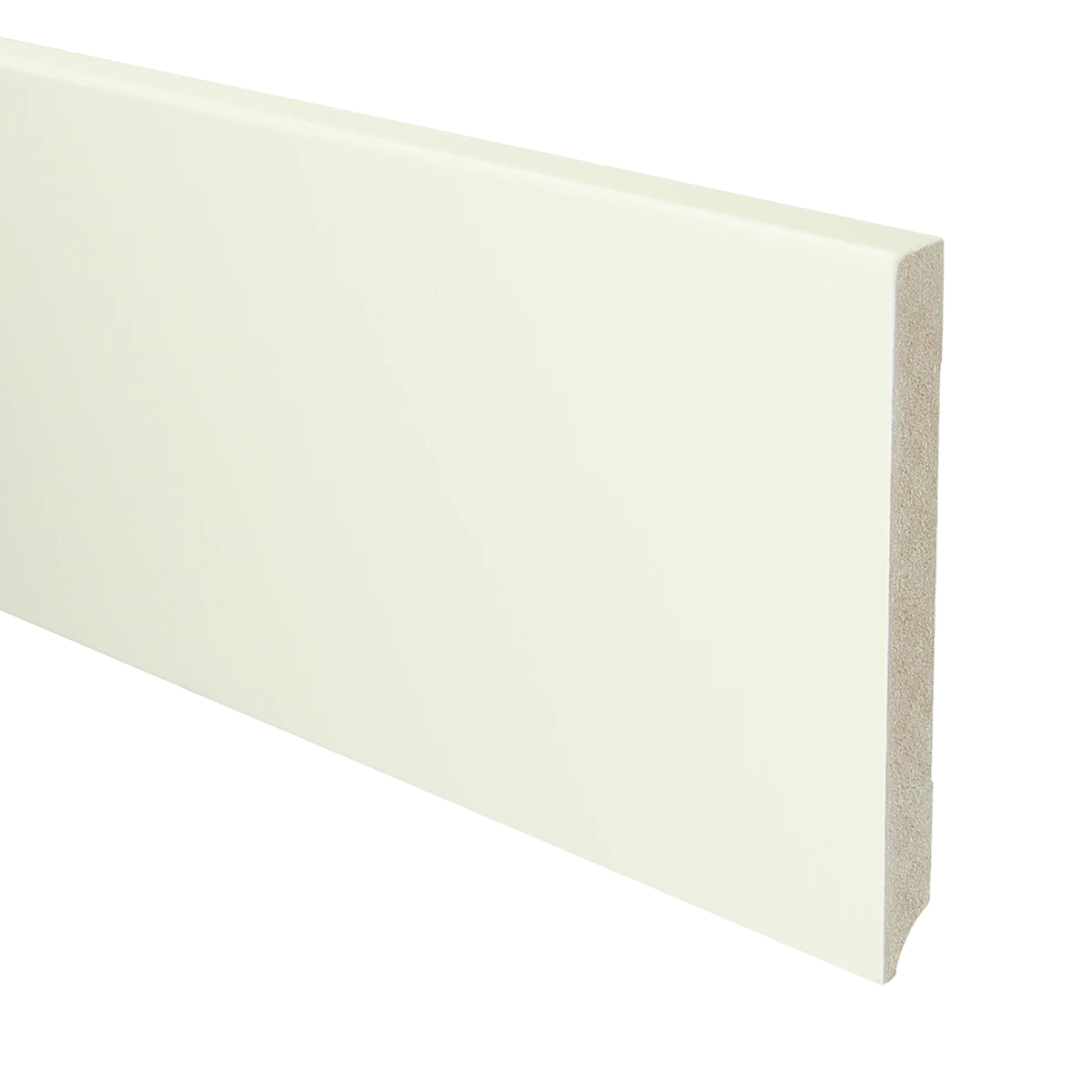 MDF Moderne Plint 150x15 RAL 9010 Zuiver Wit 16038