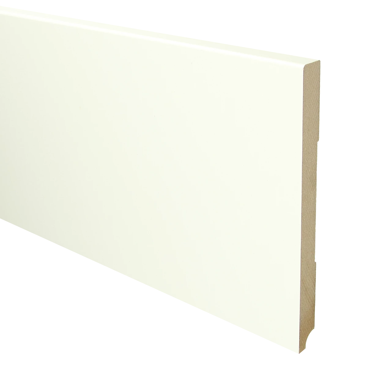 MDF Moderne Plint 190x15 RAL 9010 Zuiver Wit 16039