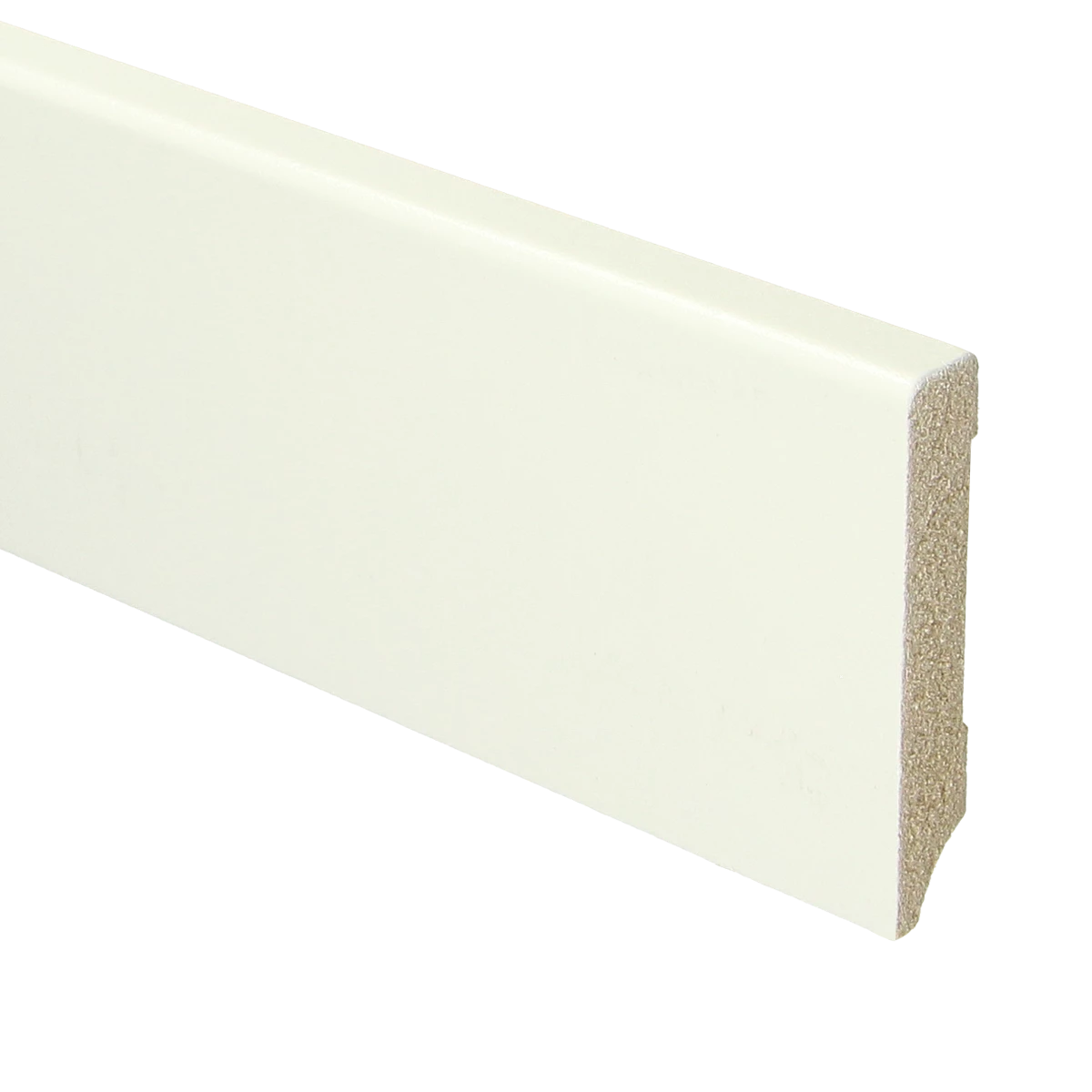 MDF Moderne Plint 70x12 RAL 9010 Zuiver Wit 16030