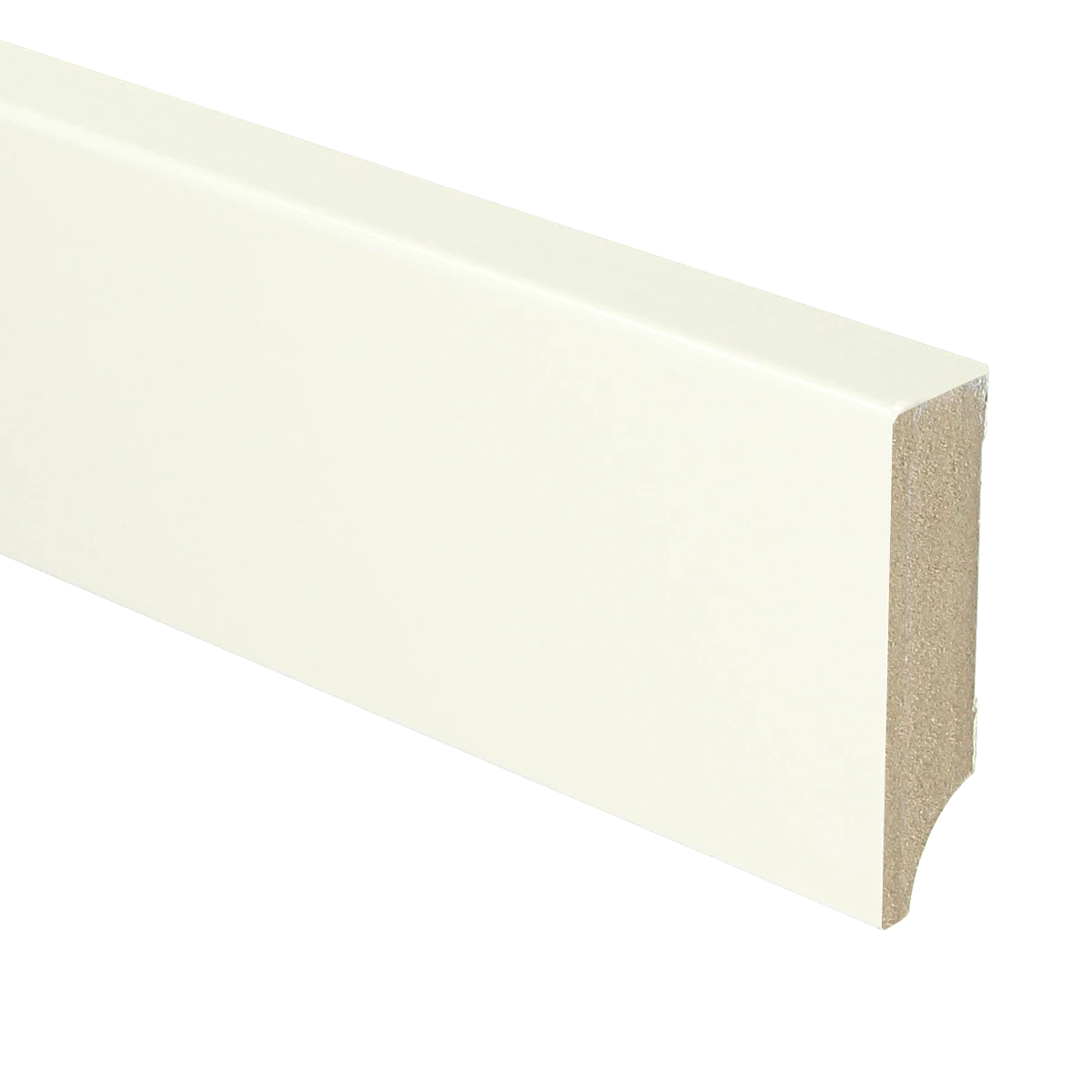 MDF Moderne Plint 70x18 RAL 9010 Zuiver Wit 16040
