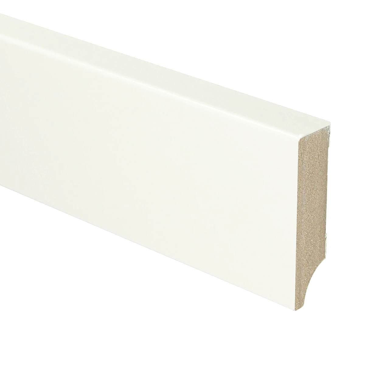 MDF Moderne Plint 70x18 RAL 9016 Verkeerswit 15962
