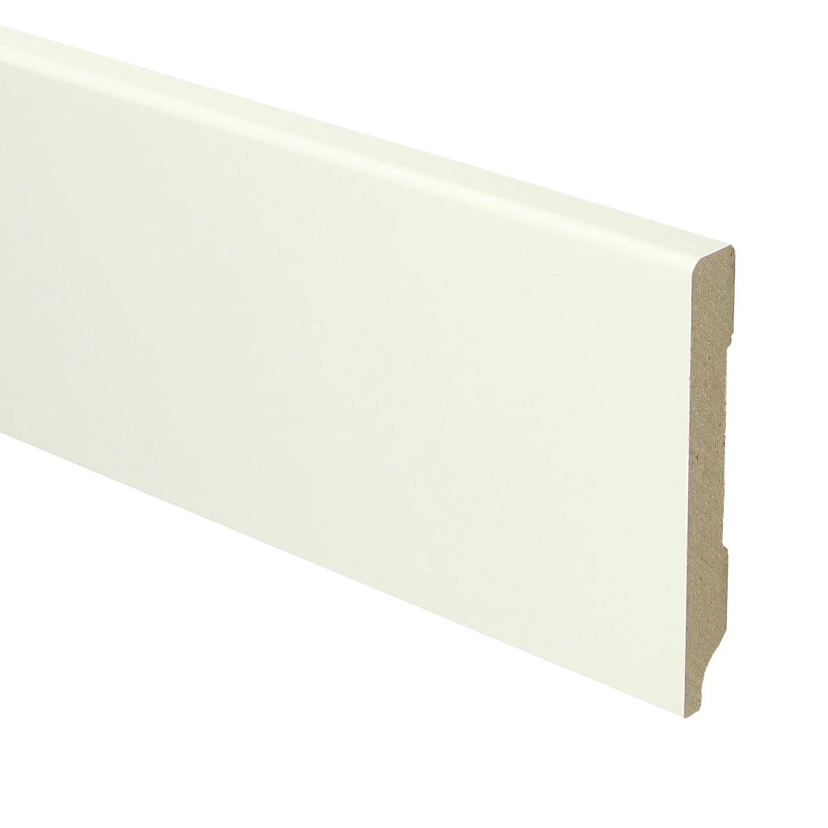 MDF Moderne Plint 90x12 RAL 9010 Zuiver Wit 16028