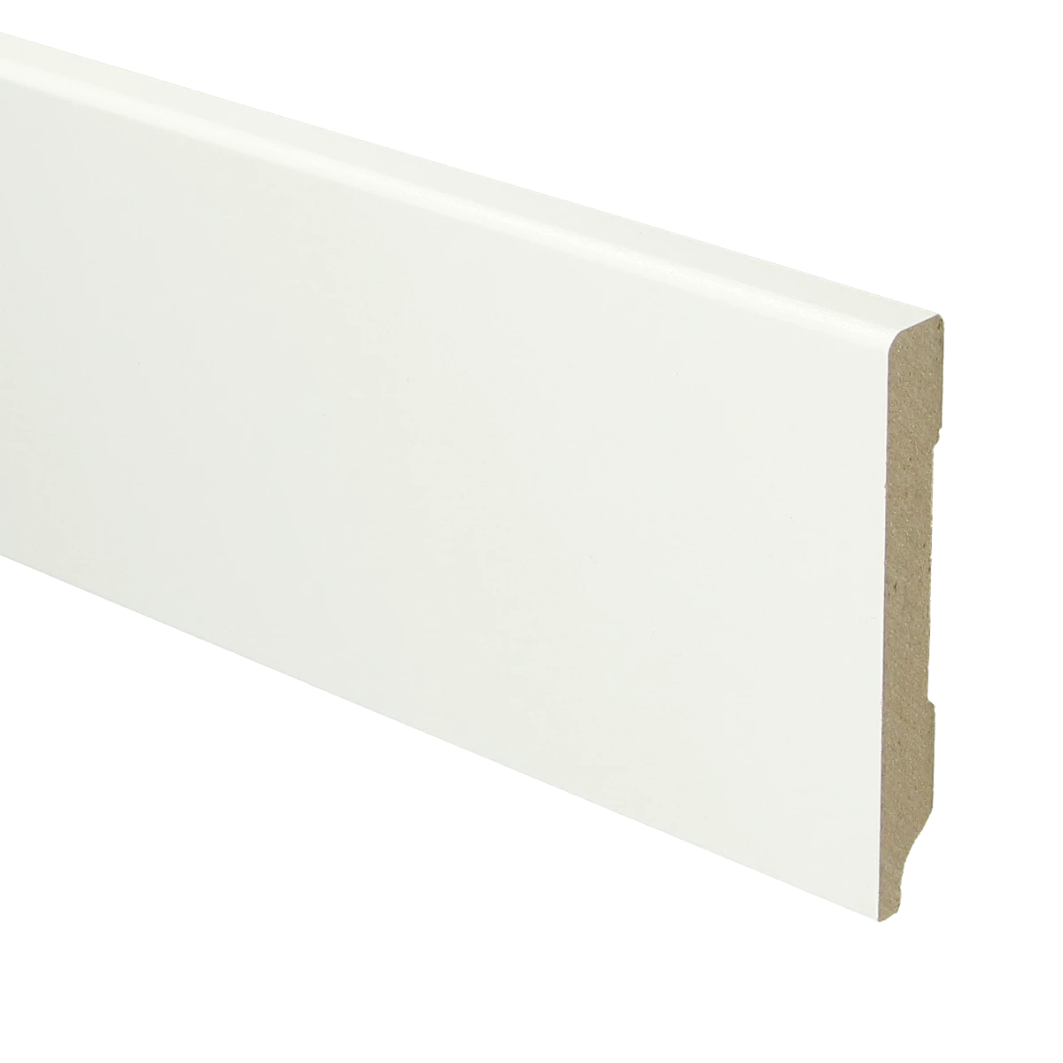 MDF Moderne Plint 90x12 RAL 9016 Verkeerswit 15949