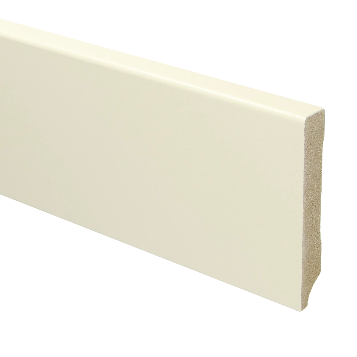 MDF Moderne Plint 90x15 RAL 9001 Cremewit 15928