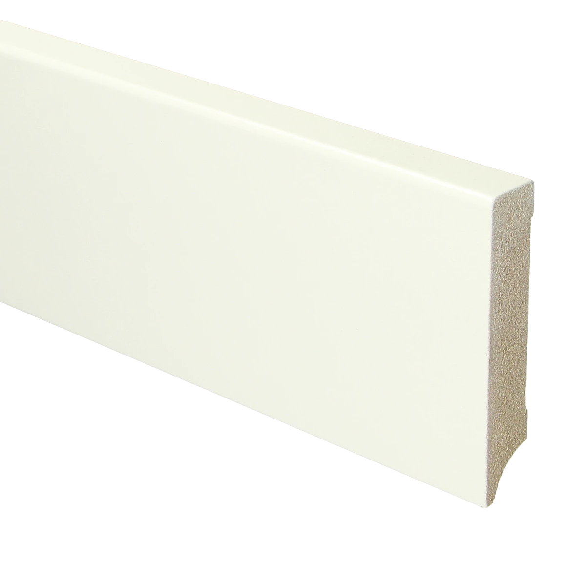 MDF Moderne Plint 90x18 RAL 9010 Zuiver Wit 16041
