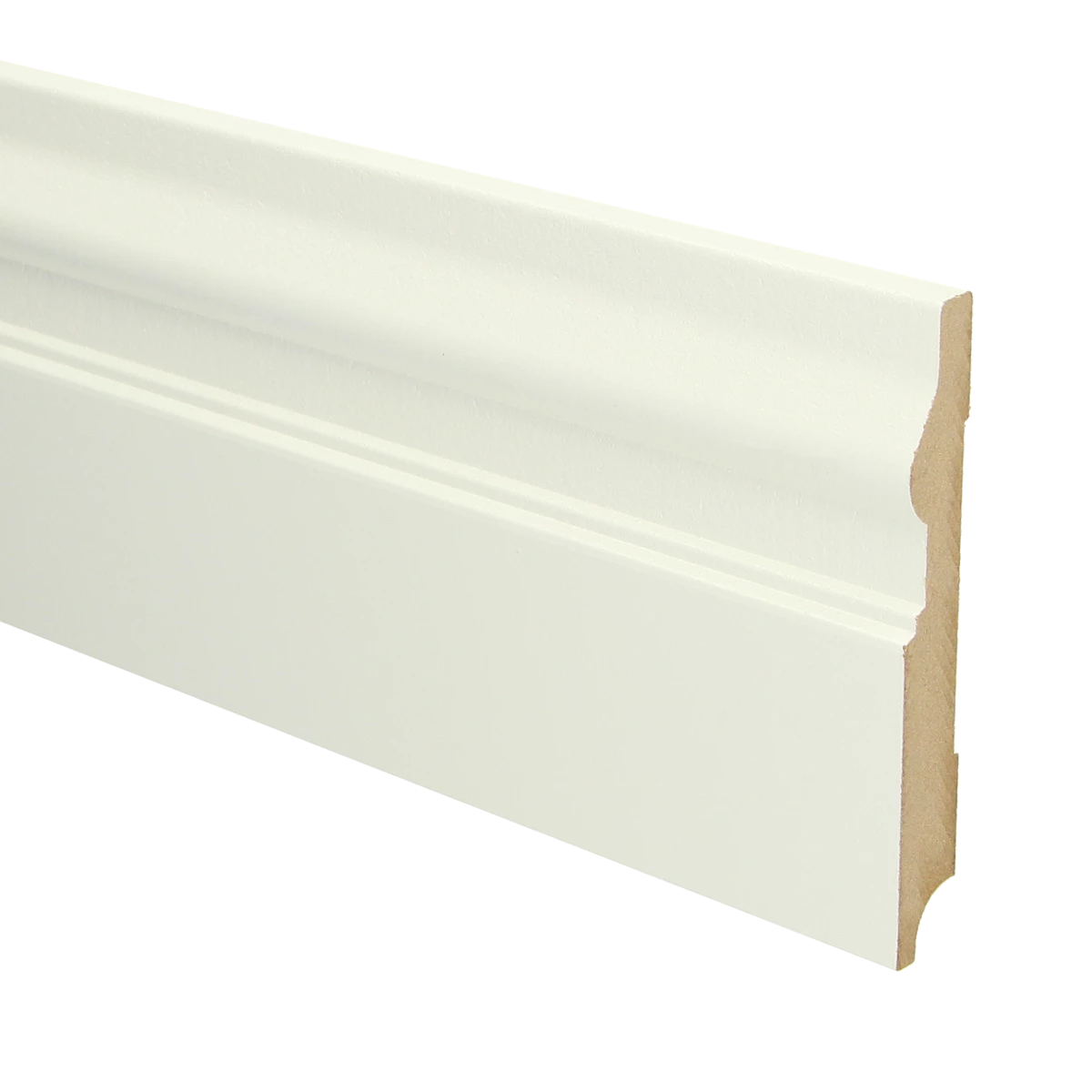 MDF Renaissance Plint 120x15 RAL 9010 Zuiver Wit 16066