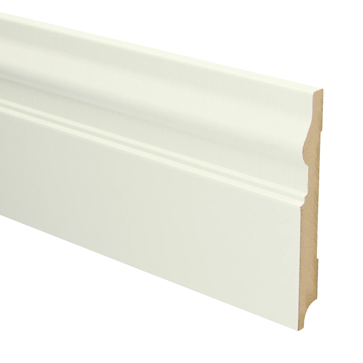 MDF Renaissance Plint 190x18 RAL 9010 Zuiver Wit 16069