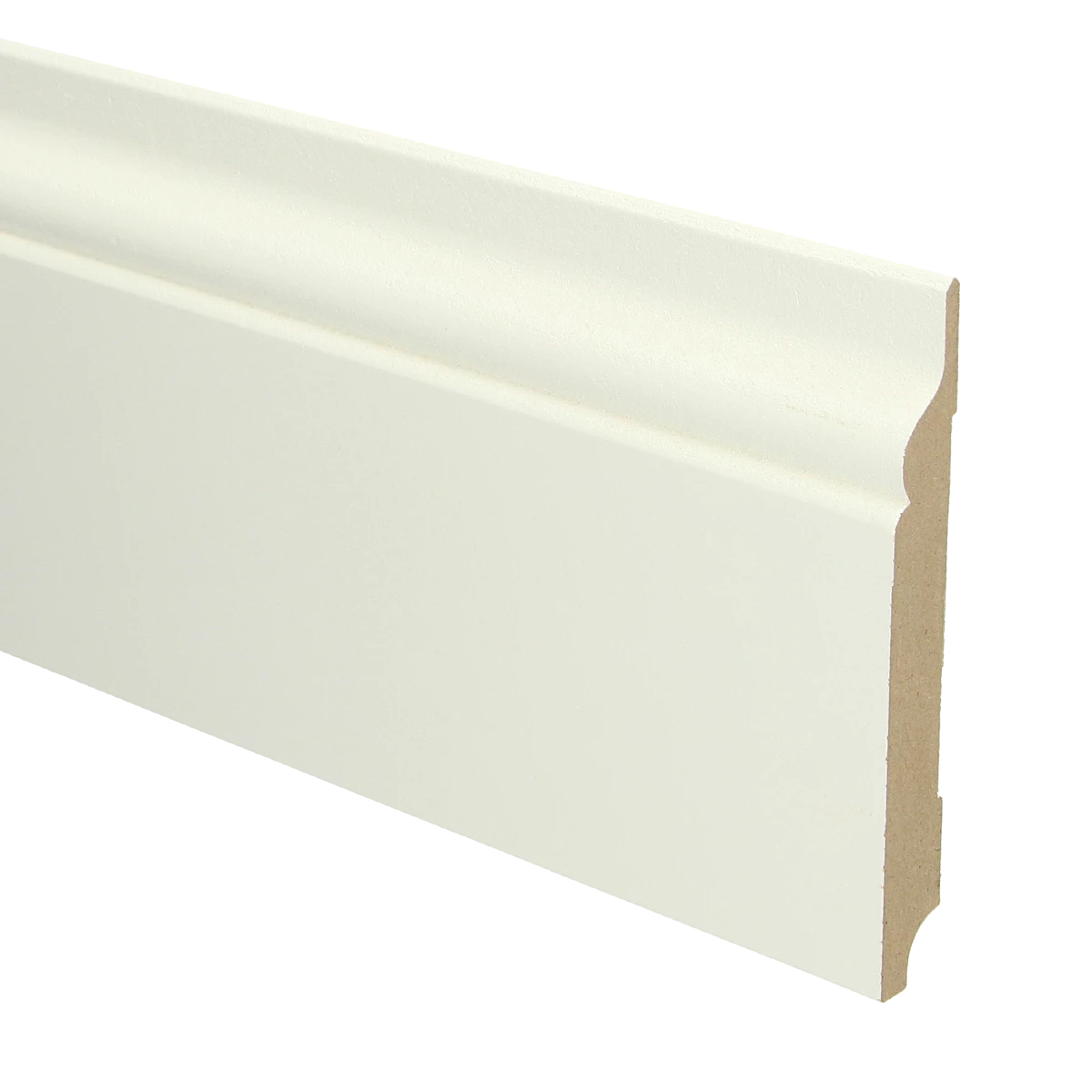 MDF Romantische Plint 150x18 RAL 9010 Zuiver Wit 16055