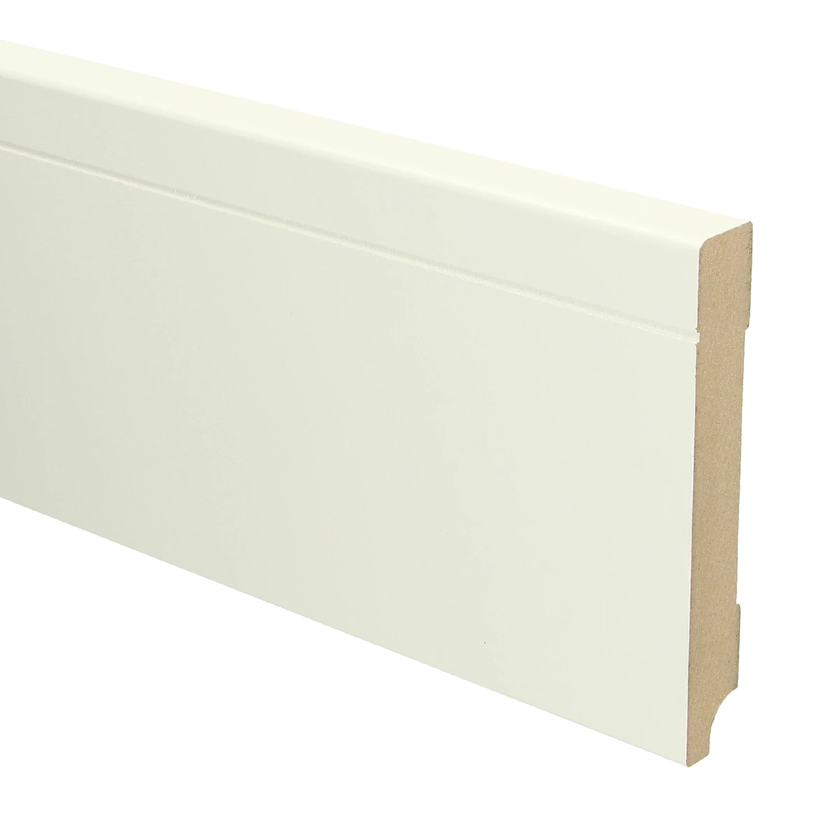 MDF Tijdloze Plint 120x18 RAL 9010 Zuiver Wit 16097