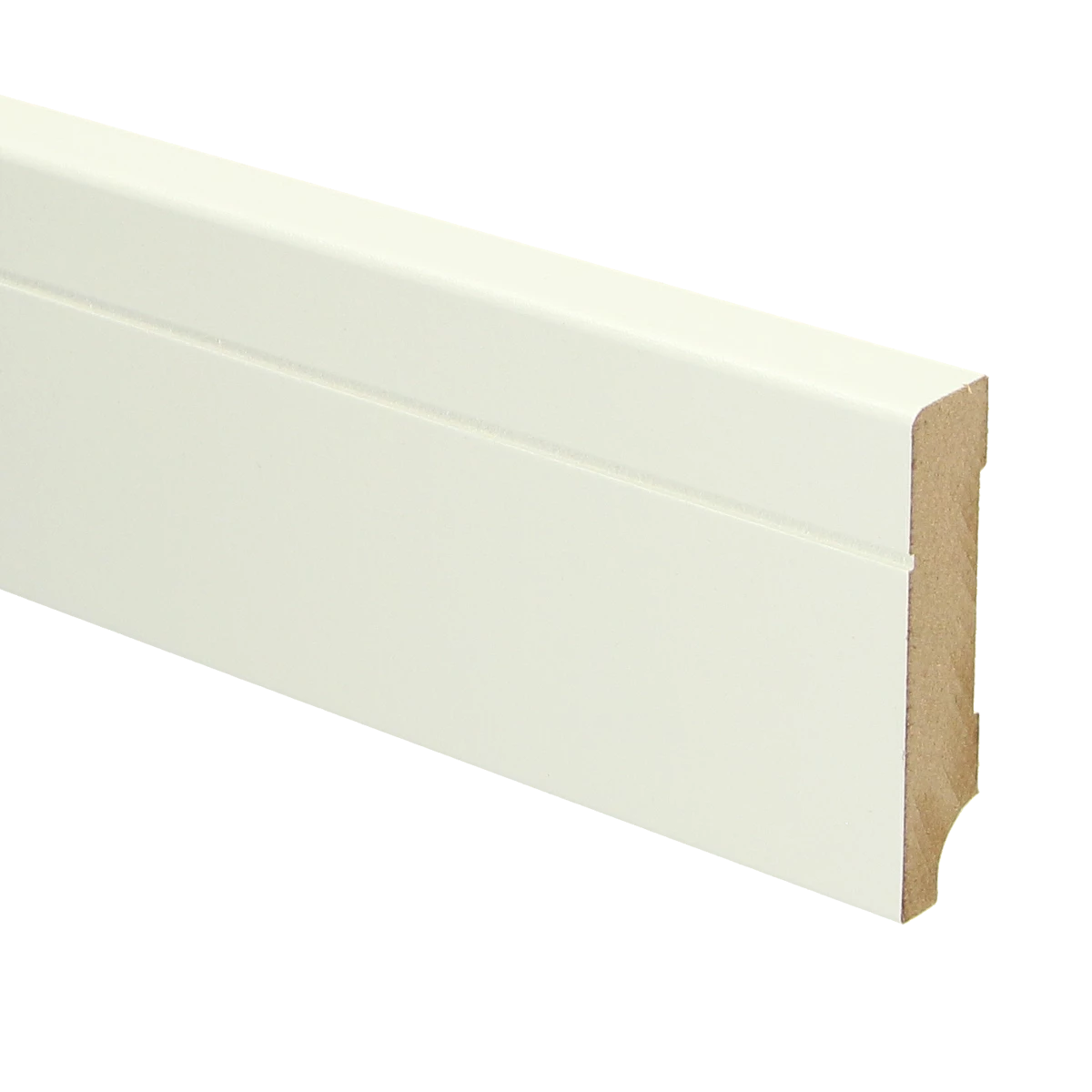 MDF Tijdloze Plint 70x15 RAL 9010 Zuiver Wit 16089
