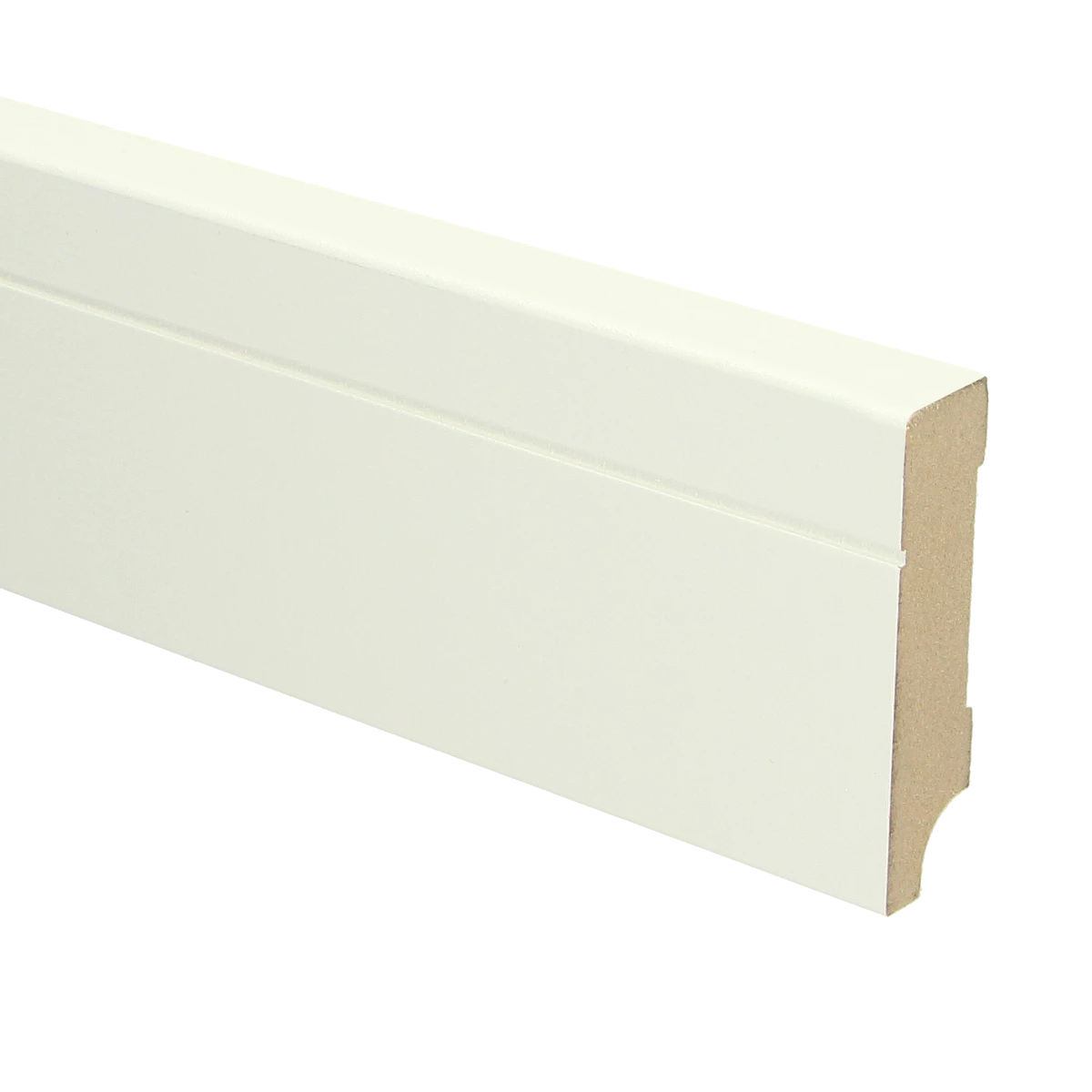 MDF Tijdloze Plint 70x18 RAL 9010 Zuiver Wit 16088