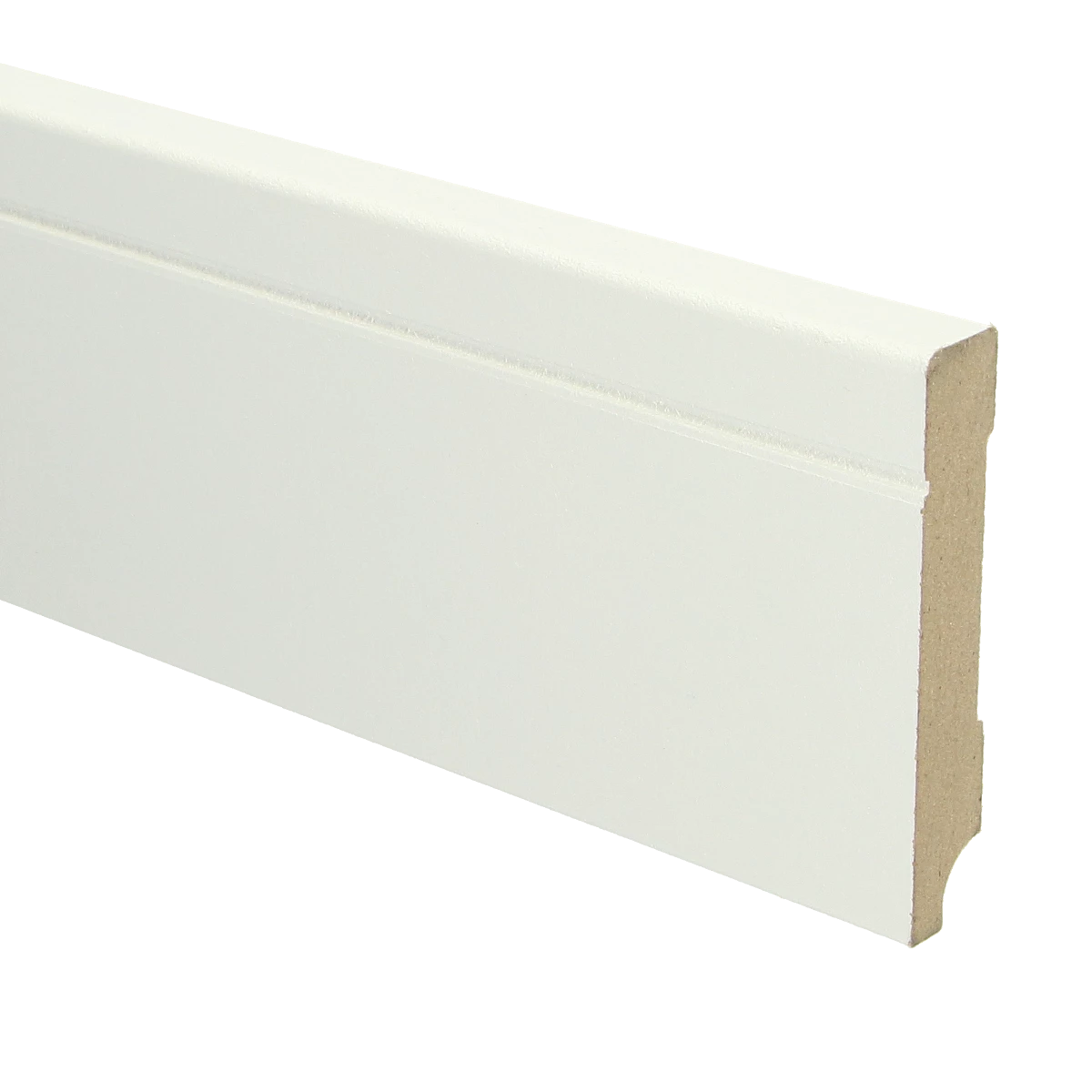MDF Tijdloze Plint 90x15 RAL 9010 Zuiver Wit 16093