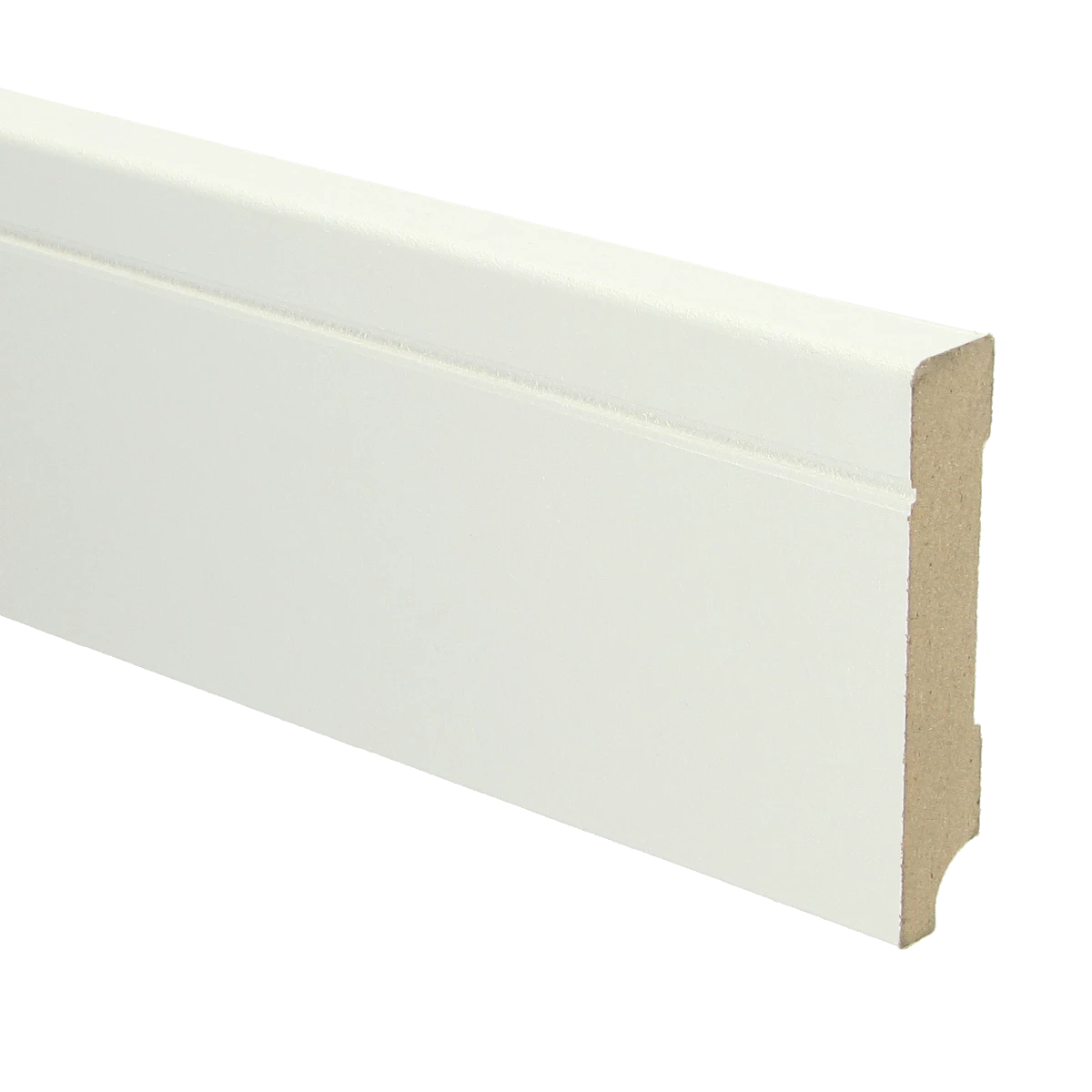 MDF Tijdloze Plint 90x18 RAL 9010 Zuiver Wit 16096