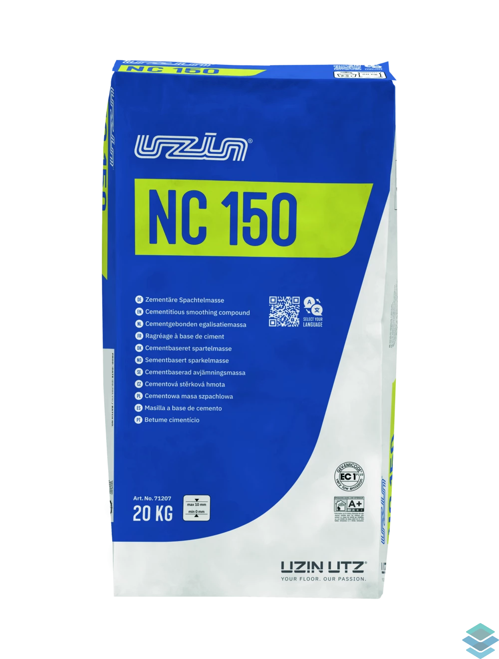 Uzin NC 150 Projectegalisatie 1-10mm 20kg
